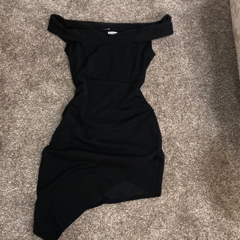 black cocktail dress